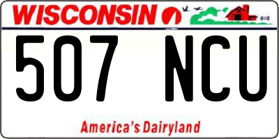 WI license plate 507NCU