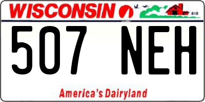 WI license plate 507NEH