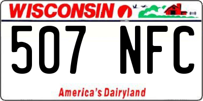 WI license plate 507NFC
