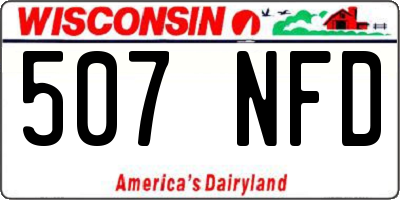 WI license plate 507NFD