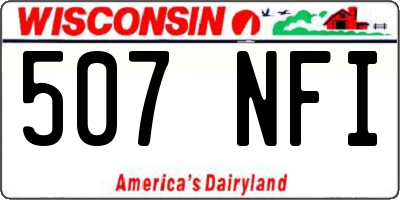 WI license plate 507NFI