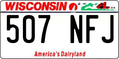 WI license plate 507NFJ