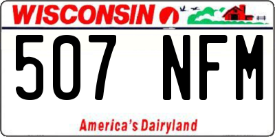 WI license plate 507NFM