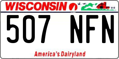 WI license plate 507NFN