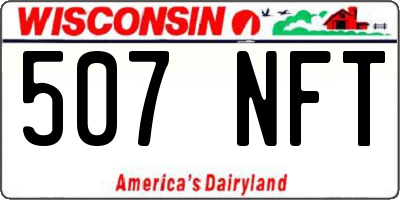 WI license plate 507NFT