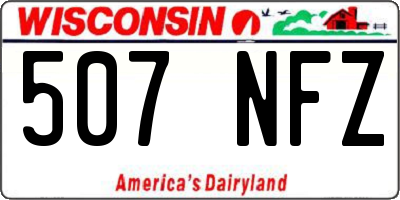 WI license plate 507NFZ