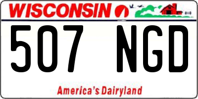 WI license plate 507NGD