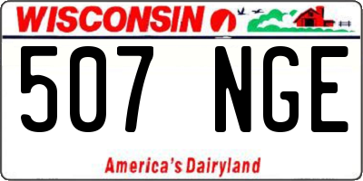 WI license plate 507NGE