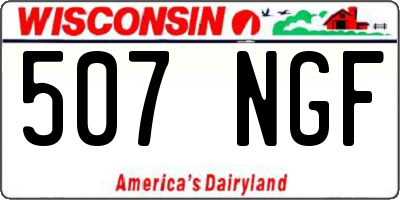 WI license plate 507NGF