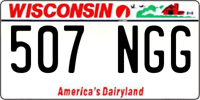 WI license plate 507NGG
