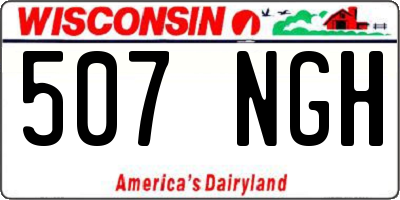 WI license plate 507NGH
