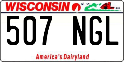 WI license plate 507NGL
