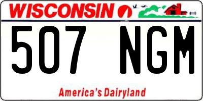 WI license plate 507NGM