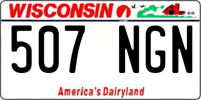 WI license plate 507NGN