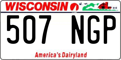 WI license plate 507NGP