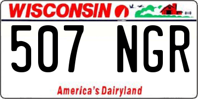 WI license plate 507NGR