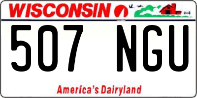 WI license plate 507NGU