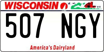 WI license plate 507NGY