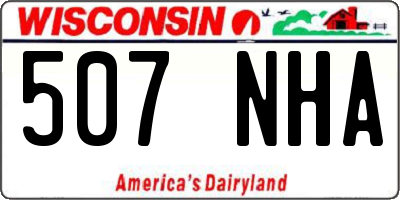 WI license plate 507NHA