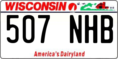 WI license plate 507NHB