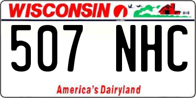 WI license plate 507NHC