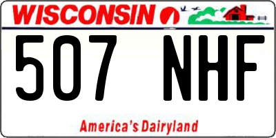 WI license plate 507NHF