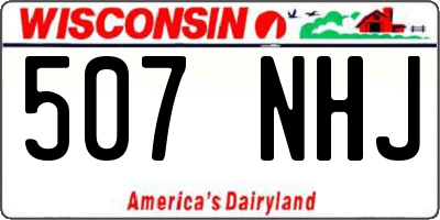 WI license plate 507NHJ