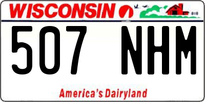 WI license plate 507NHM