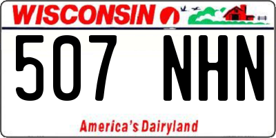 WI license plate 507NHN