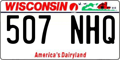 WI license plate 507NHQ