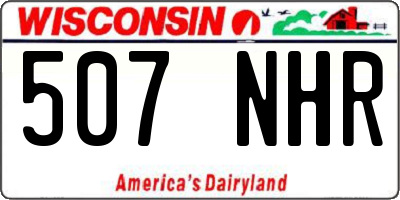 WI license plate 507NHR