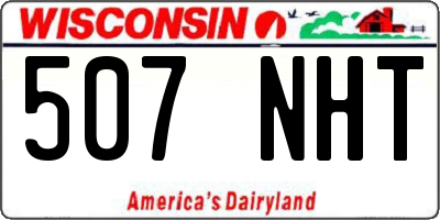 WI license plate 507NHT
