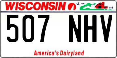 WI license plate 507NHV