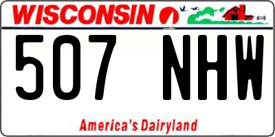 WI license plate 507NHW