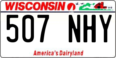 WI license plate 507NHY
