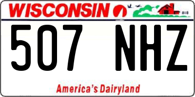 WI license plate 507NHZ