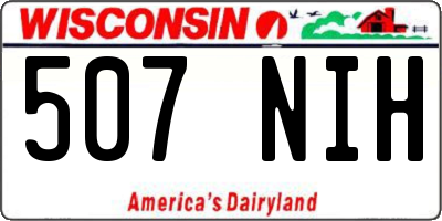WI license plate 507NIH