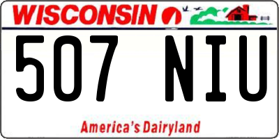 WI license plate 507NIU