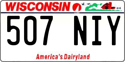 WI license plate 507NIY