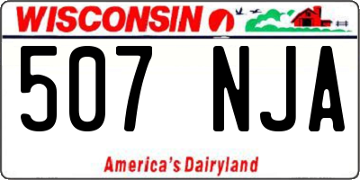 WI license plate 507NJA