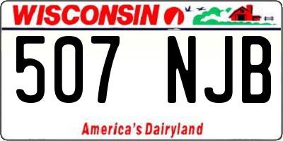 WI license plate 507NJB
