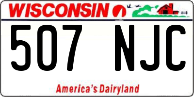 WI license plate 507NJC