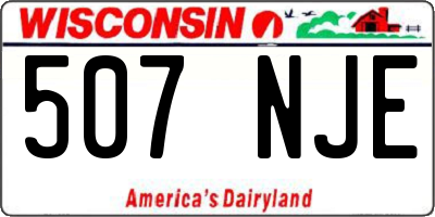 WI license plate 507NJE