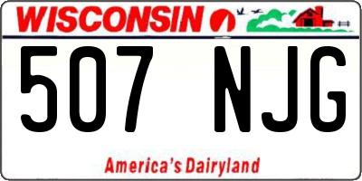 WI license plate 507NJG