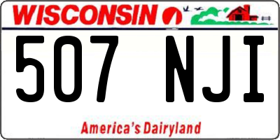 WI license plate 507NJI