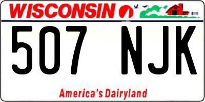 WI license plate 507NJK