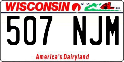 WI license plate 507NJM