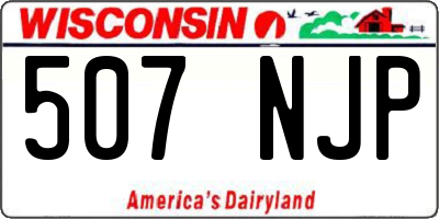 WI license plate 507NJP