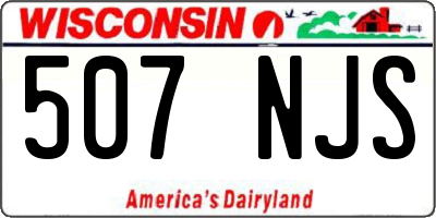 WI license plate 507NJS