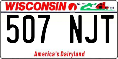 WI license plate 507NJT